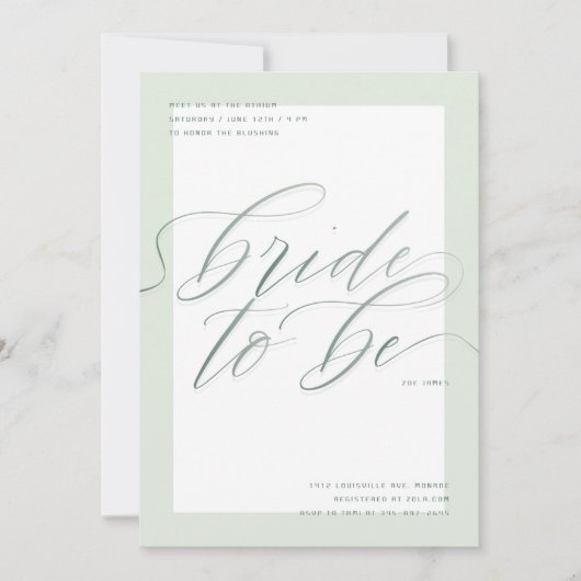 Invitation Sage Bride à être | Fête des mariées de script mod (Devant)