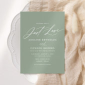 Invitation Sage Calligraphie Rien De Fancy Just Love Mariage
