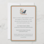 Invitation Sage Dark Academia Art Populaire Corbeau (Dos)