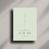 Invitation Sage de script moderne minimal élégant Enregistrer