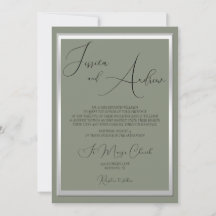 Sage et Mariage argenté sophistiqués