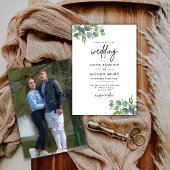 Invitation Sage Eucalyptus Woodland Mariage photo