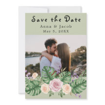 Sage floral de feuille de Monstera moderne