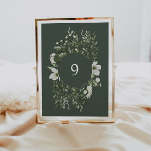 Invitation Sage Garden Table Numéro Mariage Réception Signal