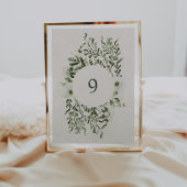 Invitation Sage Garden Table Numéro Mariage Réception Signal