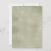 Invitation Sage Gingham Camp de Chute Feu de Joie Marshmallow (Dos)