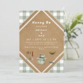 Invitation Sage Gingham Honey Do Douche II (Debout devant)