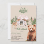 Invitation Sage Green Adventure Attend le Baby shower des mon (Devant)