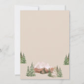 Invitation Sage Green Adventure Attend le Baby shower des mon (Dos)