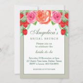 Invitation Sage Green Blush Peach Peony Bridal Brunch (Devant)