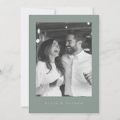 Invitation Sage Green Boho Photo 1 Mariage Moderne (Devant)