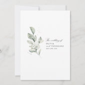 Invitation Sage Green Botanical Watercolor Elegant Wedding (Dos)