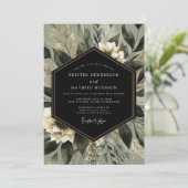 Invitation Sage Green Botanical Whimsy Wedding (Debout devant)