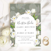 Invitation Sage Green Botanique Nuestra Boda Mariage espagnol