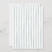 Invitation Sage Green Café Parisien Bounjour Bebe Baby shower (Dos)