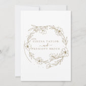 Invitation Sage Green Calligraphie Le mariage du Mariage (Dos)