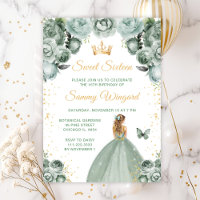 Sage Green Cheveux Blonds Princesse Sweet Seize An