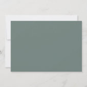 Invitation Sage Green Classy 50e Gold Photo personnalisée Ann (Dos)