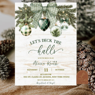 Invitation Sage Green Coquette Rustique Baby Shower de Mariag
