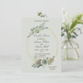 Invitation Sage Green et Couples Brown Wedding shower (Debout devant)