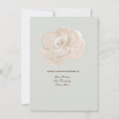 Invitation Sage Green et Couples Brown Wedding shower (Dos)