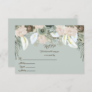 Invitation Sage Green et crème vanille SVP