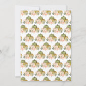 Invitation Sage Green et Peach Floral Citrouille Fête des mar (Dos)