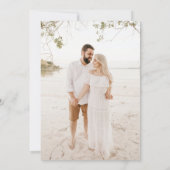 Invitation Sage Green Été Rustique Élégant Mariage photo (Dos)