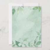Invitation Sage Green fleur sauvage Whimsical Boho (Dos)