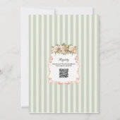 Invitation Sage Green Floral Cherub Bridal Shower (Dos)