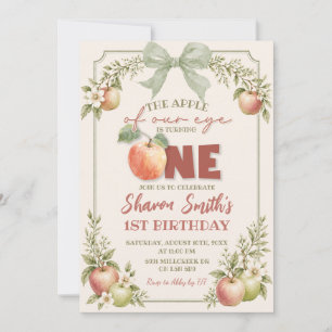 Invitation Sage Green Floral Fruit La Prunelle de Nos Yeux