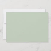 Invitation Sage Green French Floral Engagement Party (Dos)