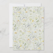 Invitation Sage Green Garden Flowers Watercolor Bridal Shower (Dos)