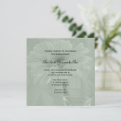Invitation Sage Green Gerber Daisy (Debout devant)
