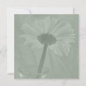 Invitation Sage Green Gerber Daisy (Dos)