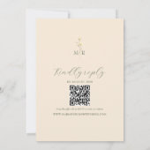 Invitation Sage Green Gold Floral Photo Wedding (Dos)