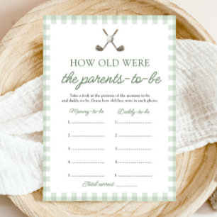 Invitation Sage Green Golf Quel âge avaient les parents jeu