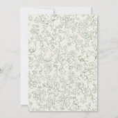 Invitation Sage Green Ivory French Floral Bridal Shower (Dos)