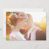 Invitation Sage Green Mariage Heureux Pour Toujours Photo (Dos)