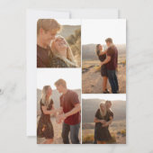 Invitation Sage Green Monogramme QR Code Mariage photo (Dos)