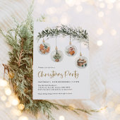 Invitation Sage Green Noël Ornement d'hiver Fêtes d'hiver