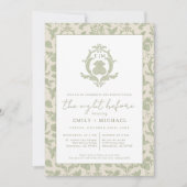 Invitation Sage Green Parfait Pear Nuit Avant Le Dîner Invita (Devant)