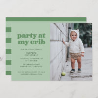 Sage Green Party à My Crib 1er anniversaire