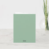 Invitation Sage Green Passeport Destination Mariage (Dos)