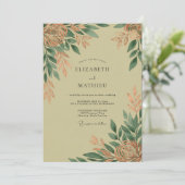 Invitation Sage Green Polished Rustic Wedding (Debout devant)