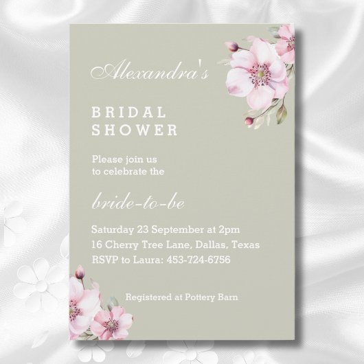 Invitation Sage Green Roses Roses Roses Roses Rose Flore Fête