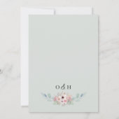 Invitation Sage Green Rustique Eucalyptus Mariage (Dos)