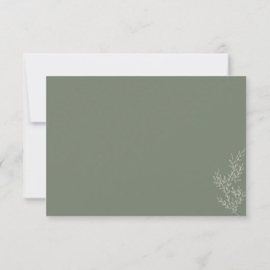 Invitation Sage Green Save date baby shower (Dos)