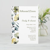 Invitation Sage Green & Soft Yellow Botanical Wedding (Debout devant)
