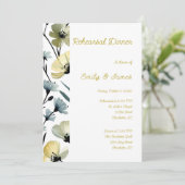 Invitation Sage Green & Soft Yellow Botanical Wedding (Debout devant)